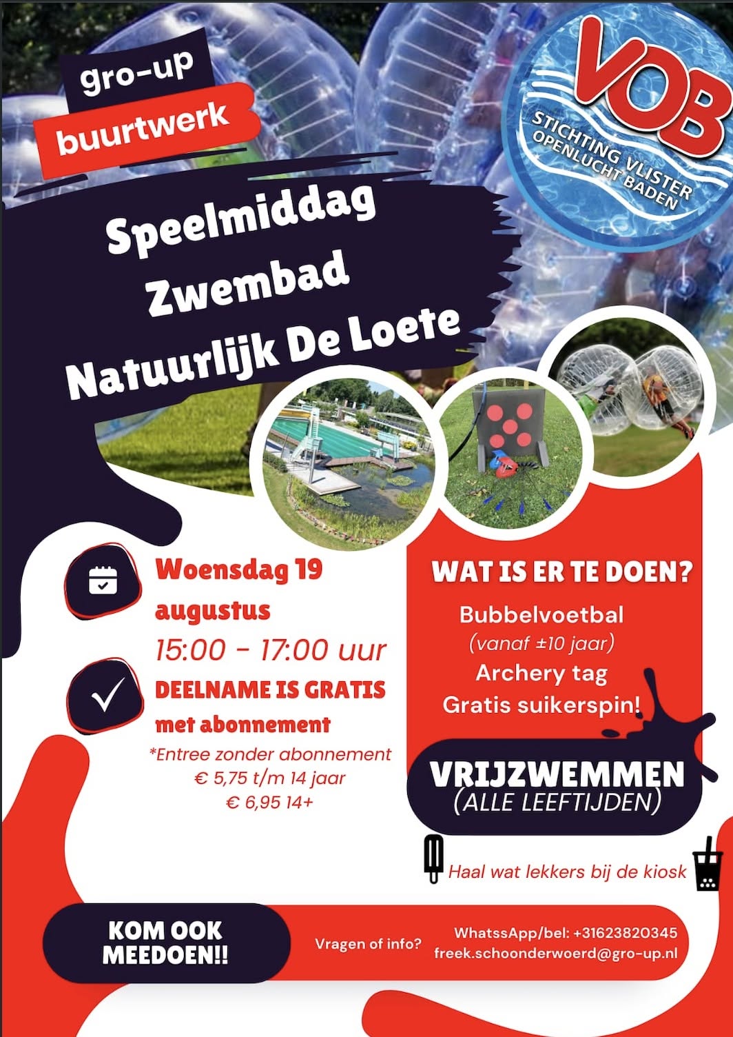 Flyer Speelmiddag bij Natuurlijk De Loete op 19 augustus 2026