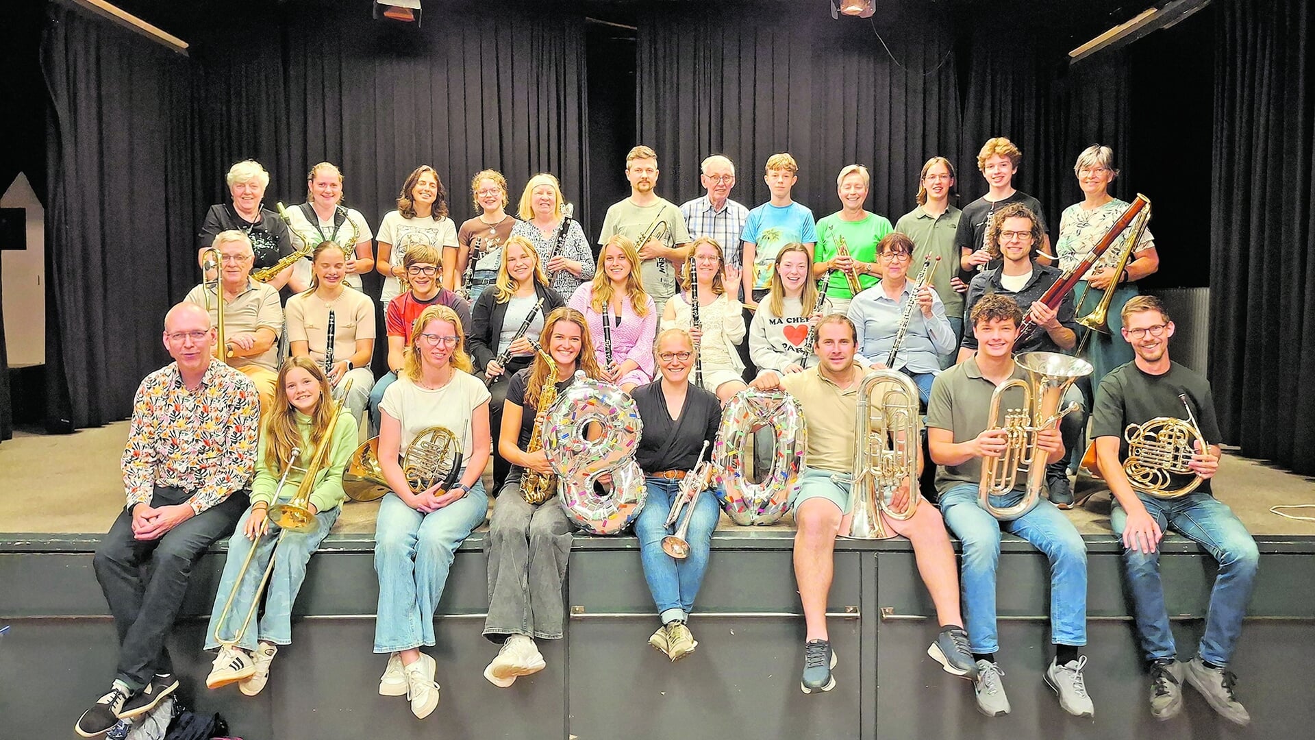 Muzikanten van Muziekvereniging Concordia Haastrecht