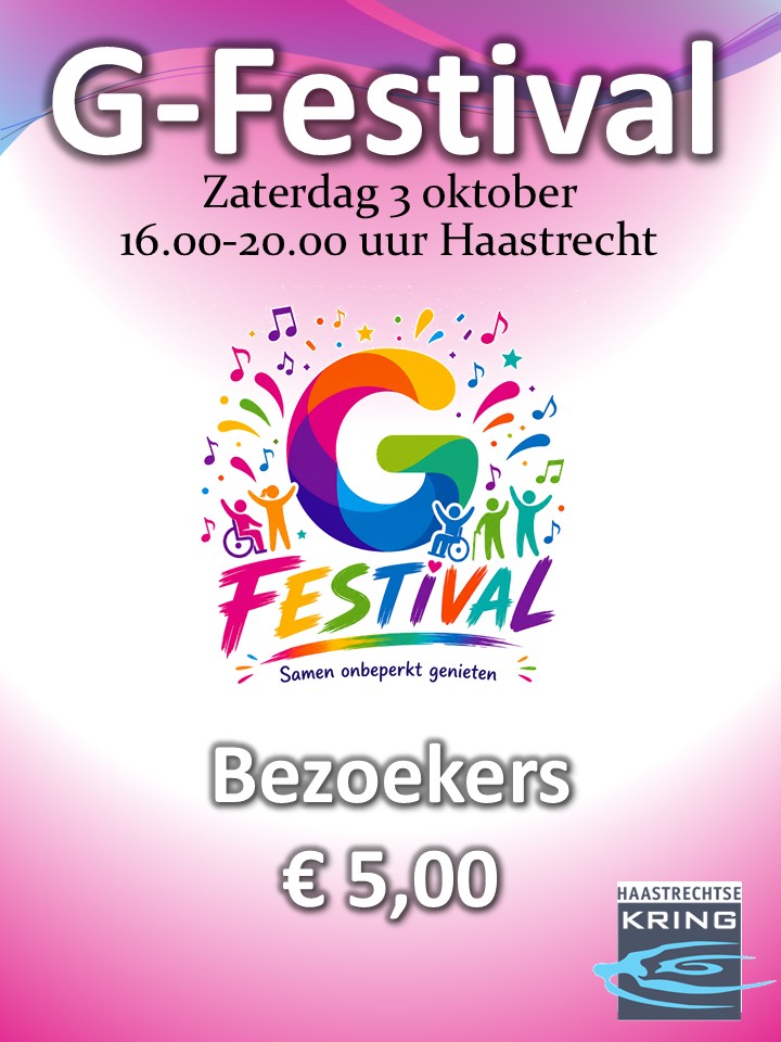 Flyer G-Festival Haastrecht op 3 oktober